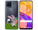 Funda Gel Transparente para Realme 8 4G / 8 Pro diseño Conejo Dibujos