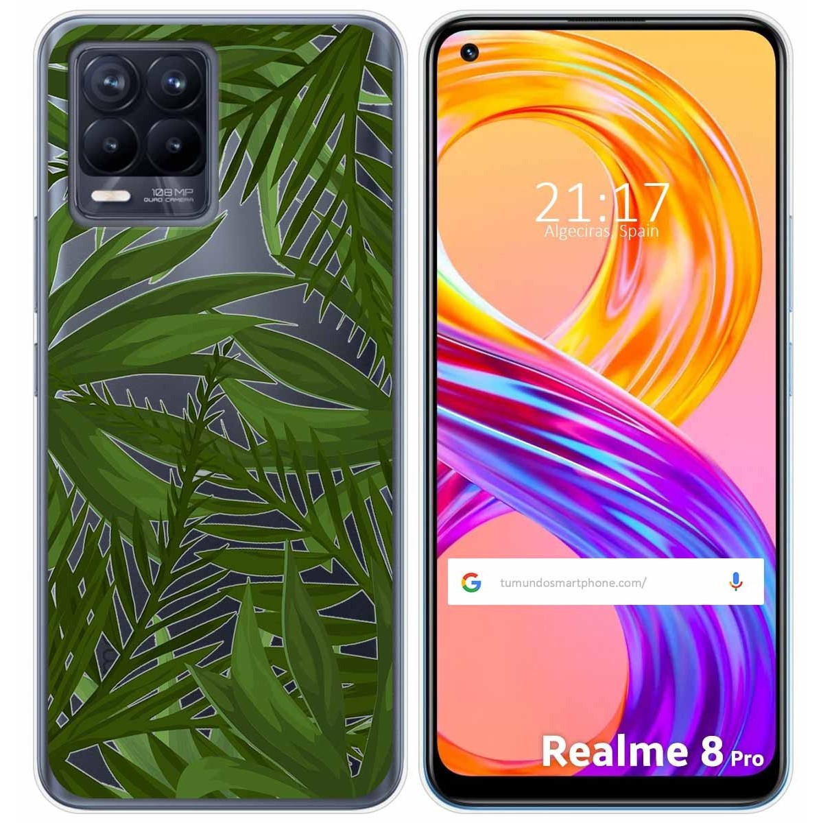 Funda Gel Transparente para Realme 8 4G / 8 Pro diseño Jungla Dibujos