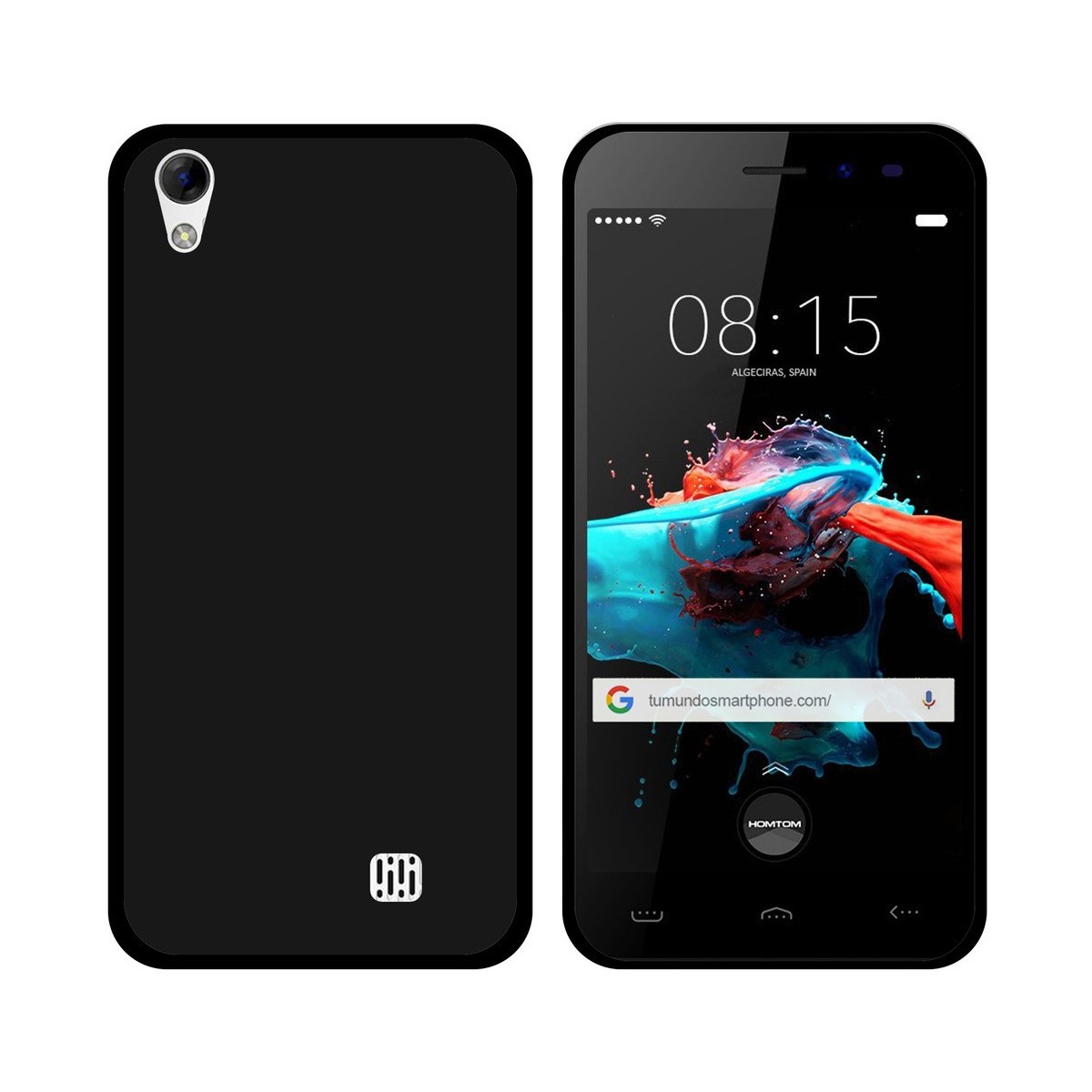 Funda Gel Tpu para Homtom HT16 / HT16 Pro Color Negra
