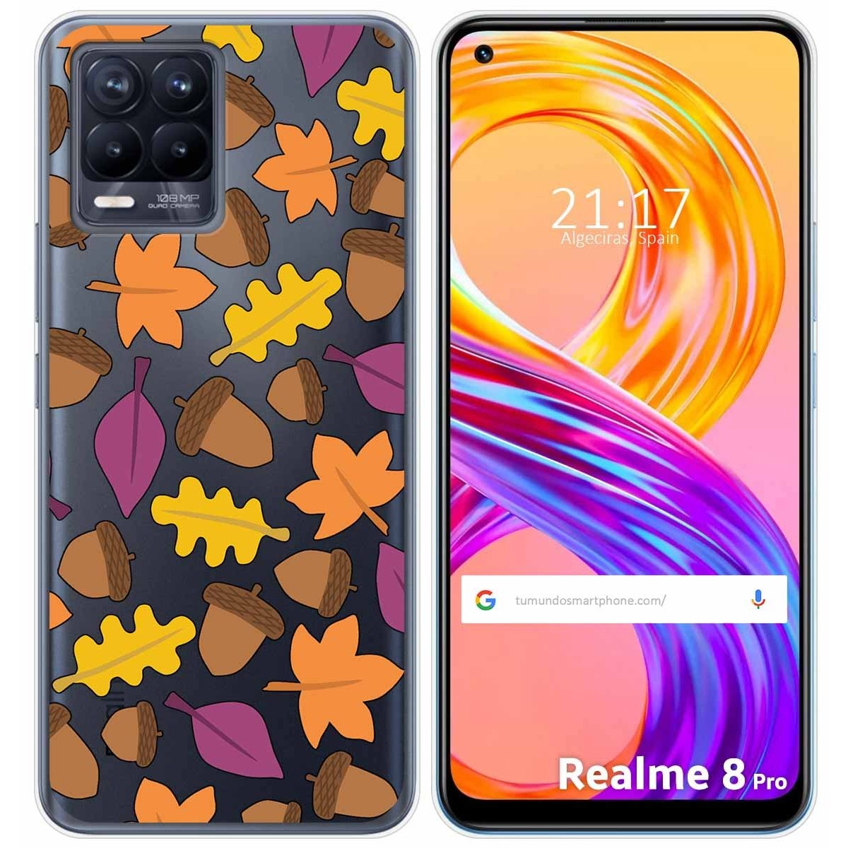 Funda Gel Transparente para Realme 8 4G / 8 Pro diseño Otoño Dibujos