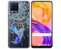 Funda Gel Transparente para Realme 8 4G / 8 Pro diseño Plumas Dibujos