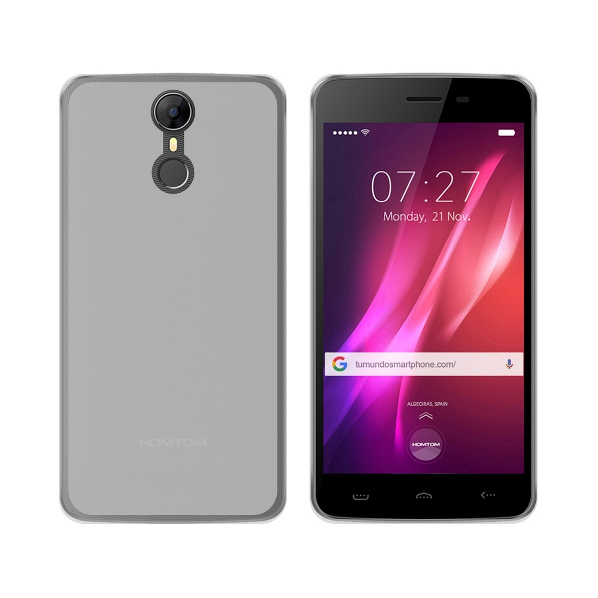 Funda Gel Tpu para Homtom HT27 Color Transparente