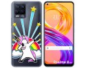 Funda Gel Transparente para Realme 8 4G / 8 Pro diseño Unicornio Dibujos