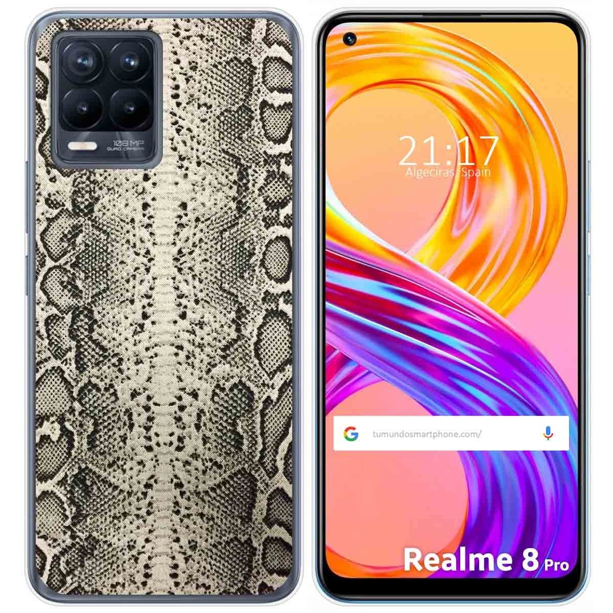 Funda Gel Tpu para Realme 8 4G / 8 Pro diseño Animal 01 Dibujos