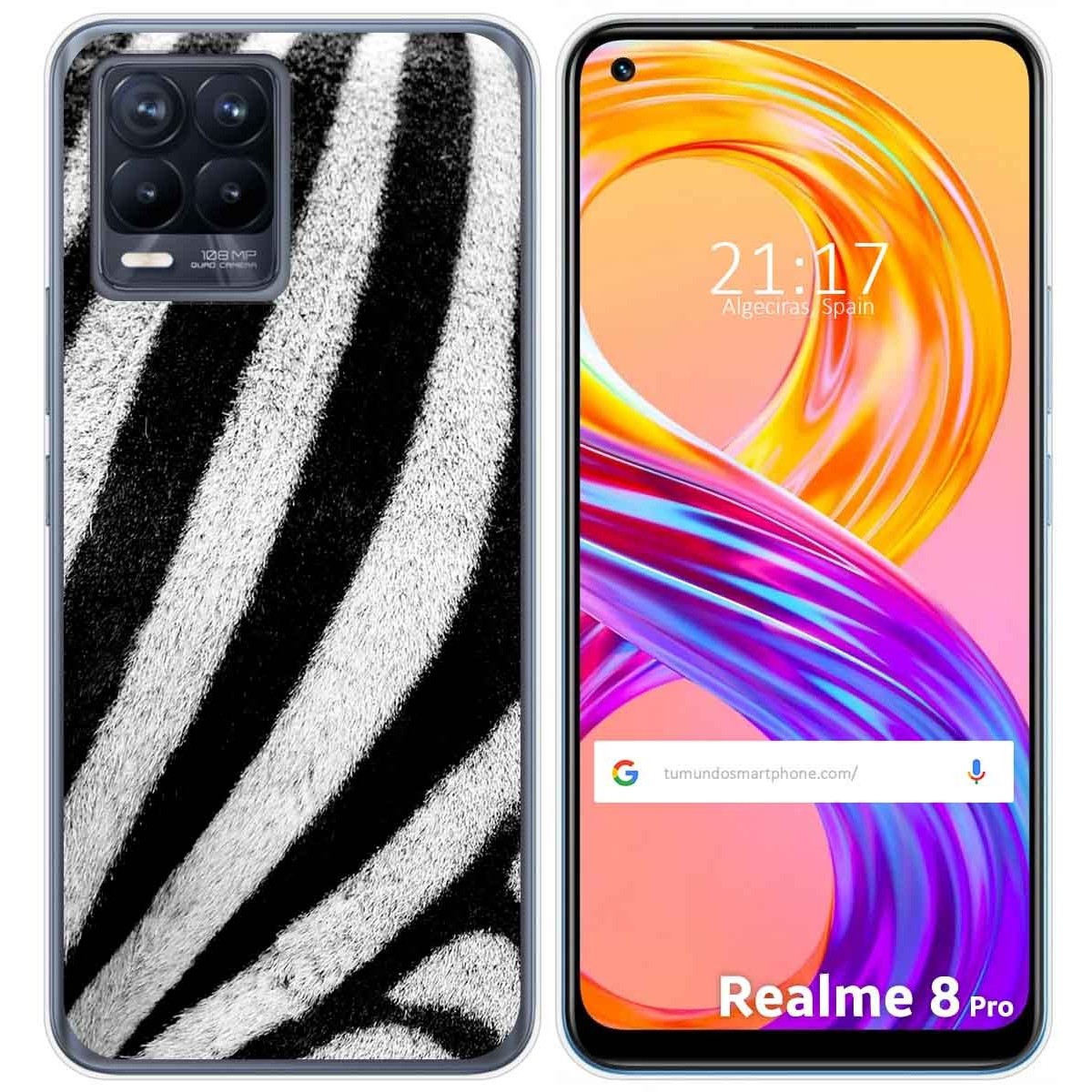 Funda Gel Tpu para Realme 8 4G / 8 Pro diseño Animal 02 Dibujos