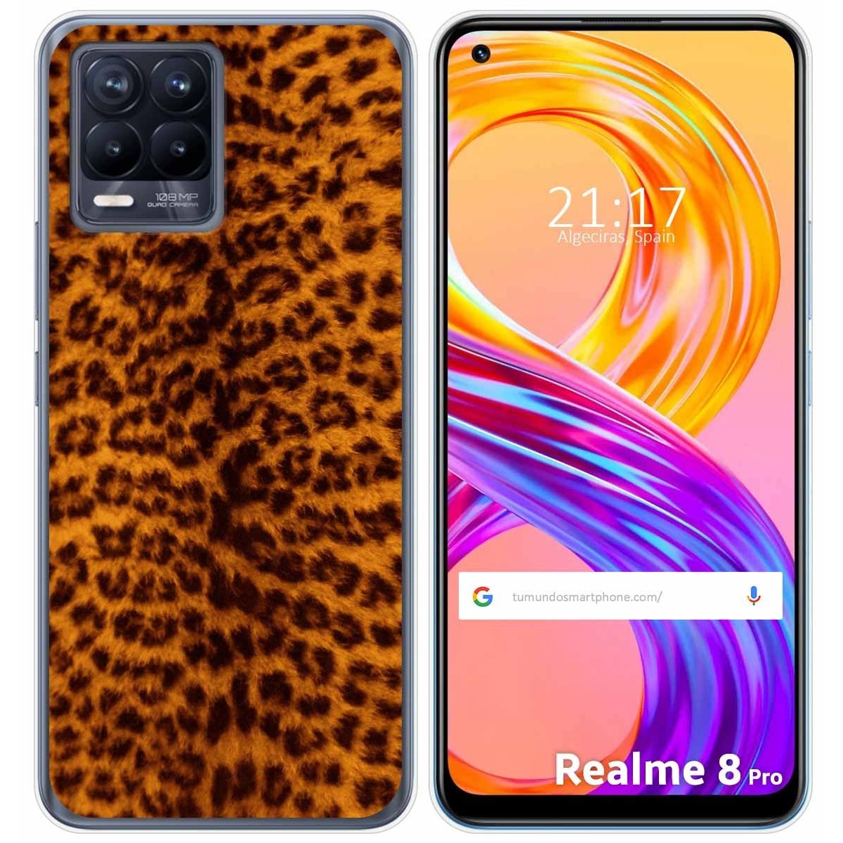 Funda Gel Tpu para Realme 8 4G / 8 Pro diseño Animal 03 Dibujos