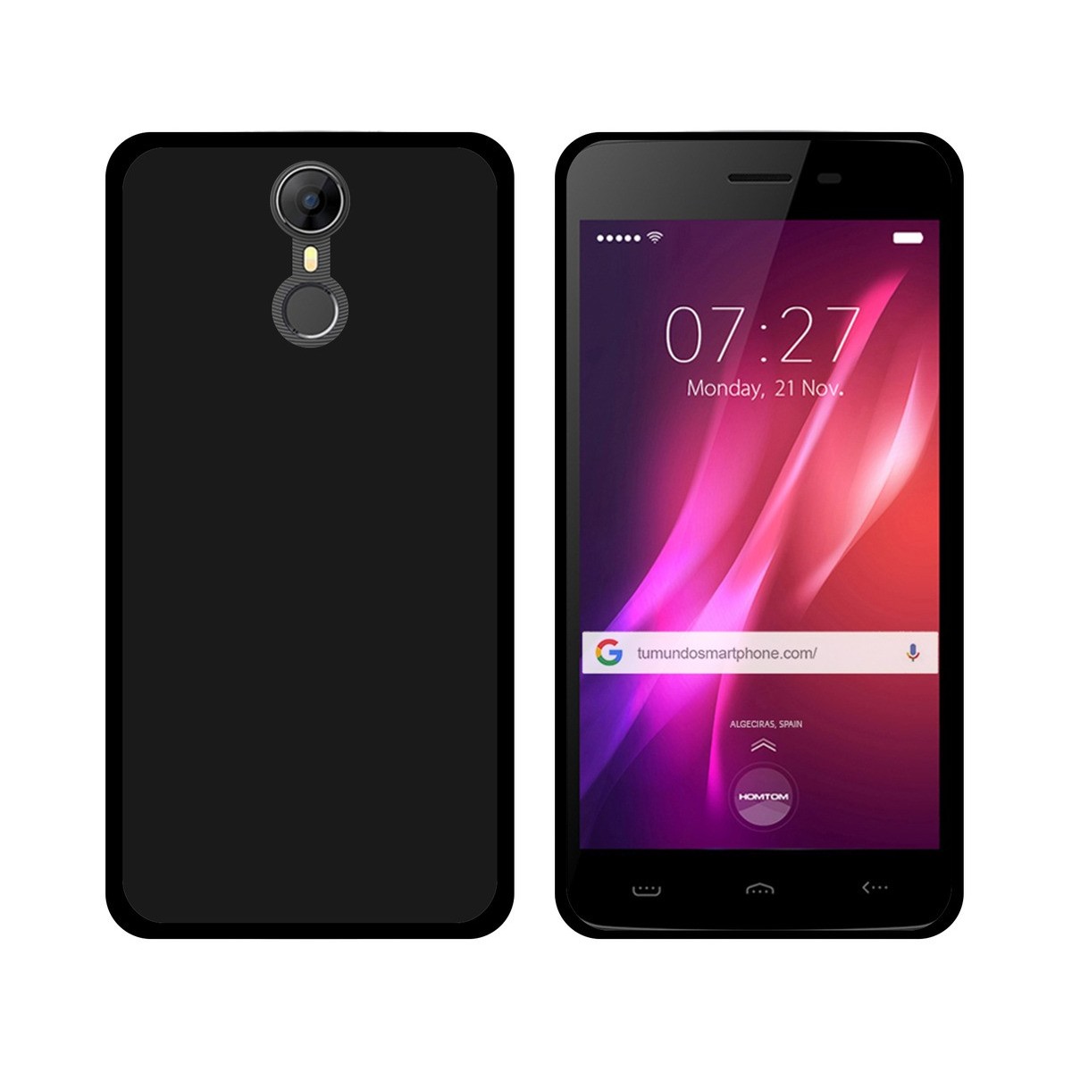Funda Gel Tpu para Homtom HT27 Color Negra