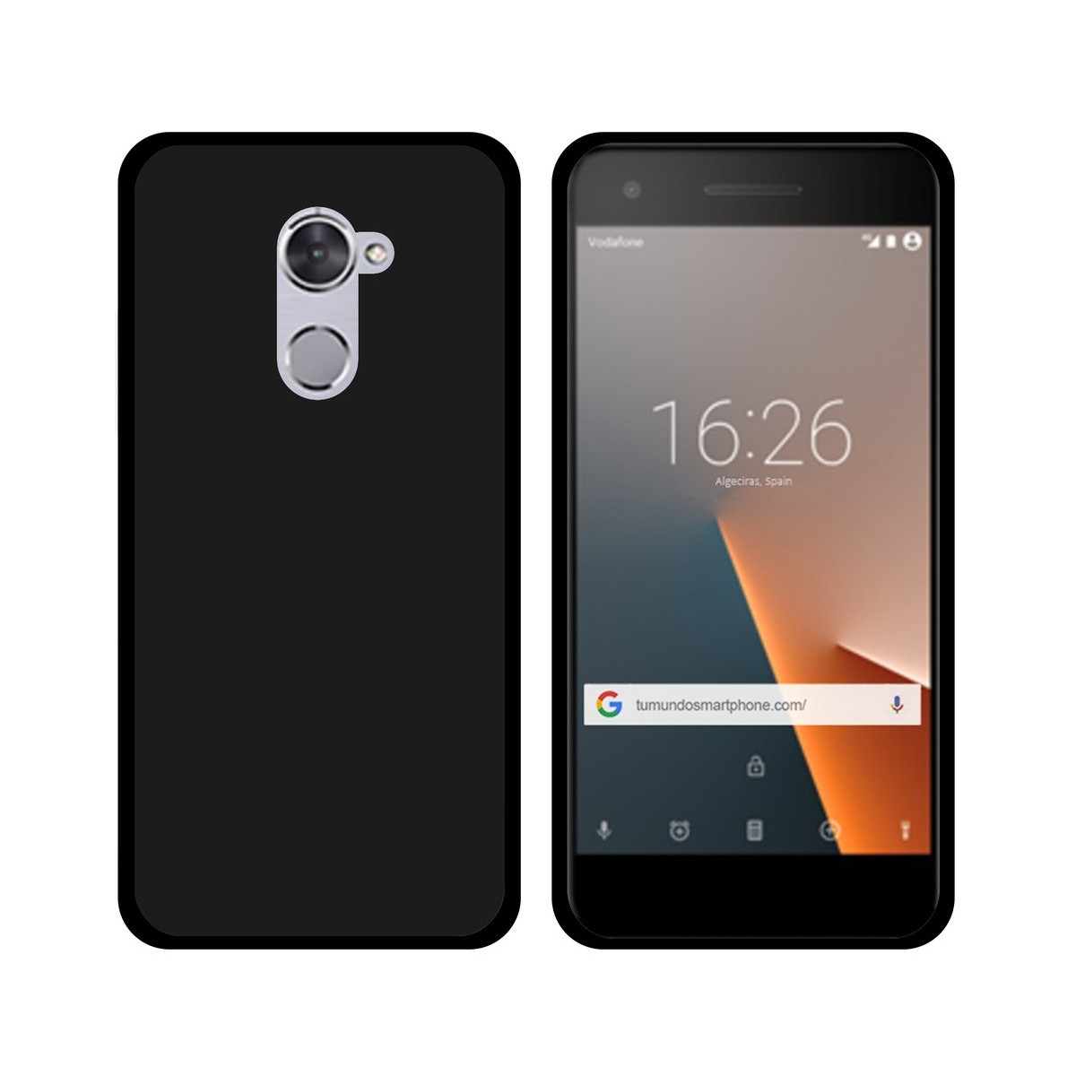 Funda Gel Tpu para Vodafone Smart V8 Color Negra