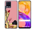 Funda Gel Tpu para Realme 8 4G / 8 Pro diseño Brochas Dibujos