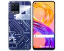 Funda Gel Tpu para Realme 8 4G / 8 Pro diseño Circuito Dibujos