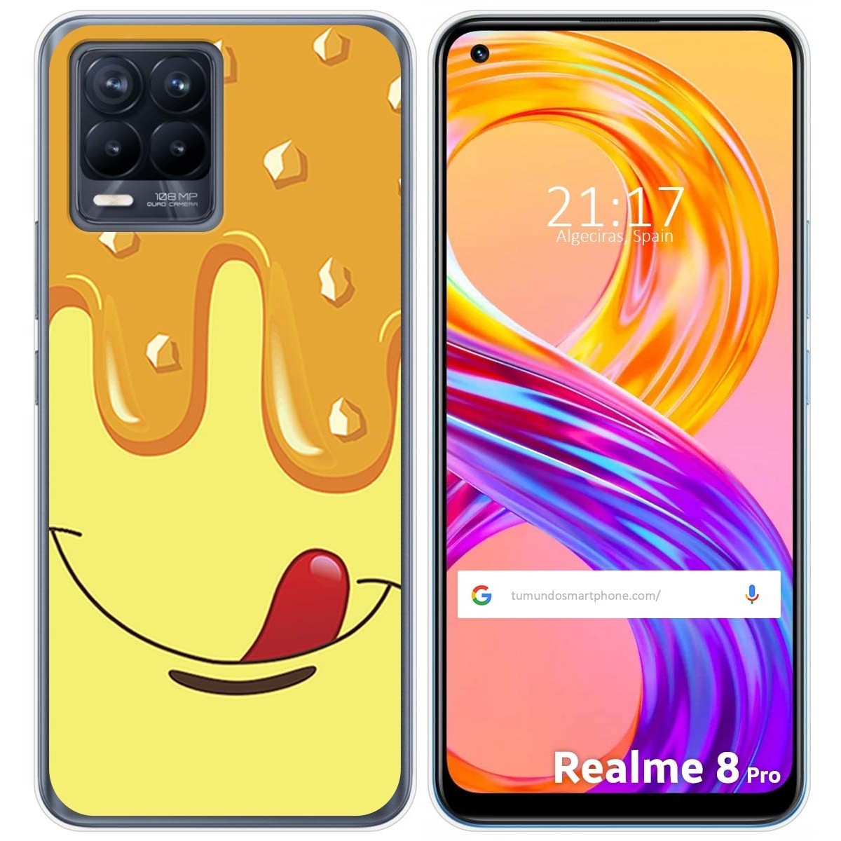 Funda Gel Tpu para Realme 8 4G / 8 Pro diseño Helado Vainilla Dibujos