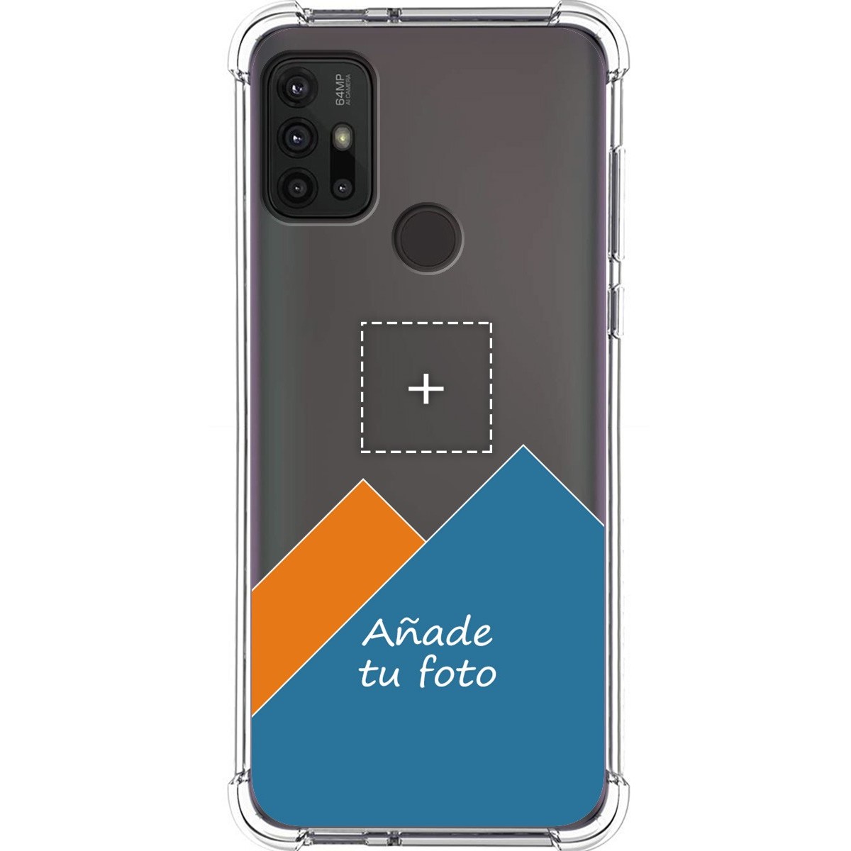 Personaliza tu Funda Silicona Anti-Golpes Transparente con tu Fotografía para Motorola Moto G10 / G20 / G30 personalizada
