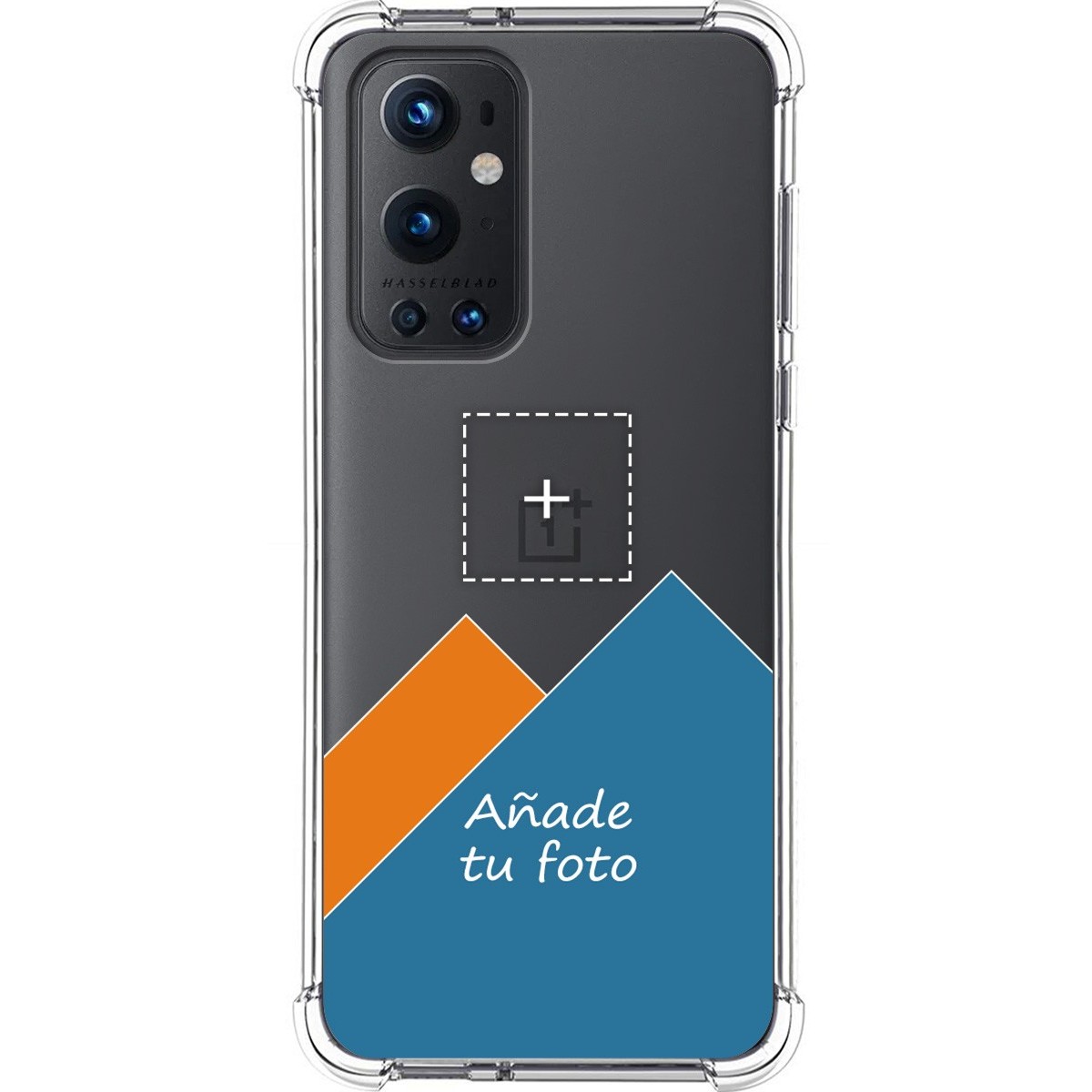 Personaliza tu Funda Silicona Anti-Golpes Transparente con tu Fotografía para OnePlus 9 Pro 5G personalizada