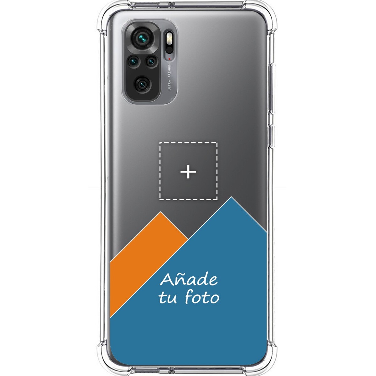 Personaliza tu Funda Silicona Anti-Golpes Transparente con tu Fotografía para Xiaomi Redmi Note 10 / 10S personalizada