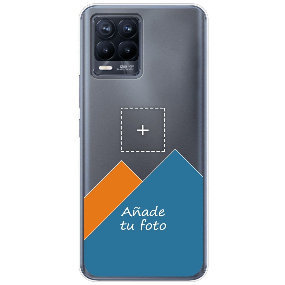 Personaliza tu Funda Gel Silicona Transparente con tu Fotografia para Realme 8 4G / 8 Pro dibujo personalizada