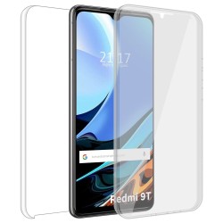 Funda Doble Transparente Pc + Tpu Full Body 360 para Xiaomi Redmi 9T 2