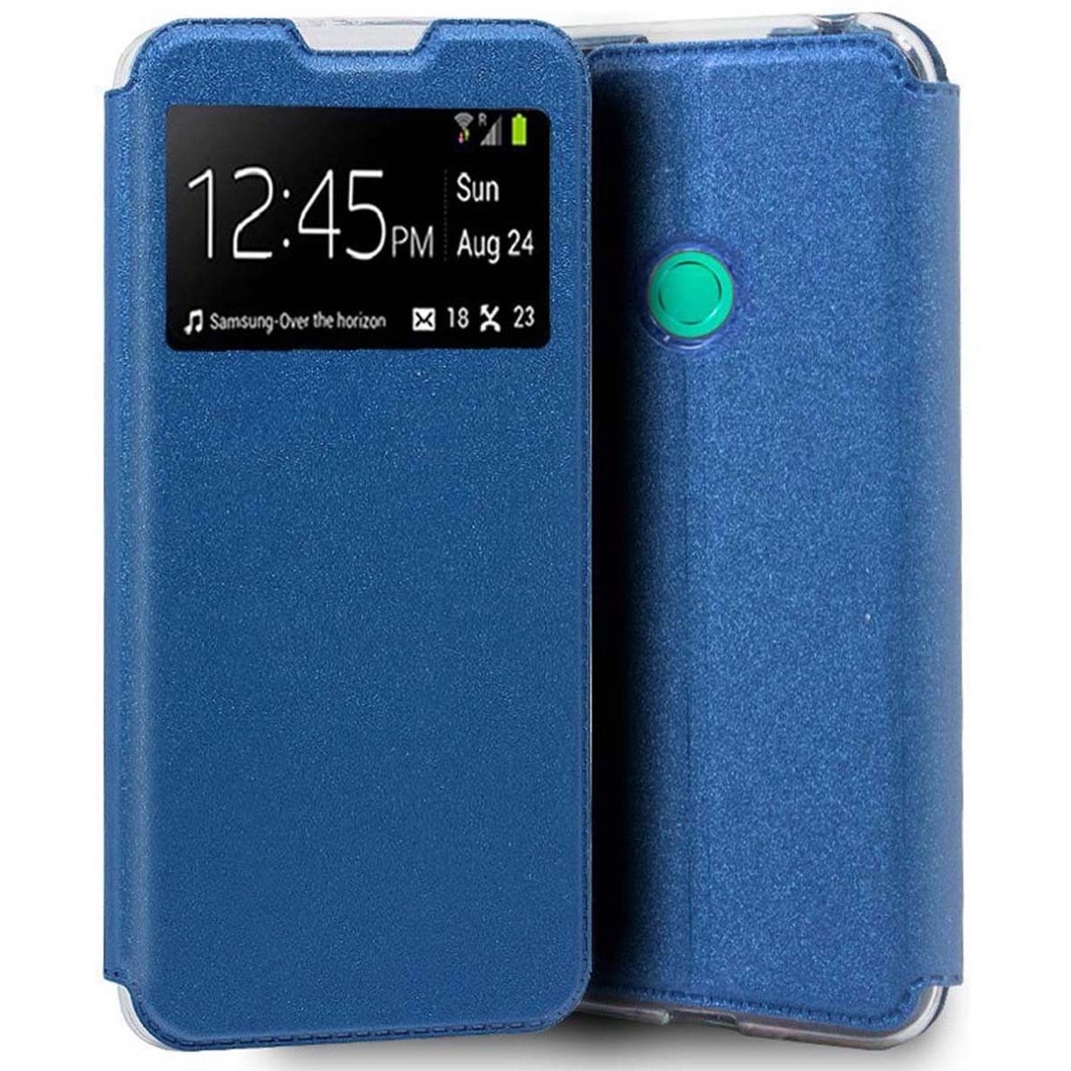 Funda Libro Soporte con Ventana para Alcatel 1S 2021 / 3L 2021 color Azul