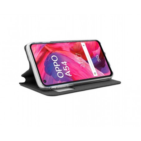 Funda Libro Soporte con Ventana para Oppo A54 5G / A74 5G color Negra