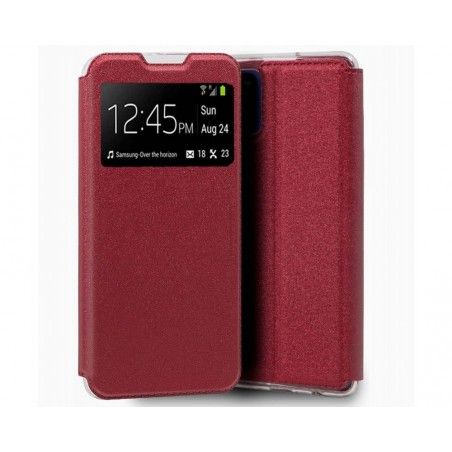 Funda Libro Soporte con Ventana para Xiaomi Mi 11 Lite 4G / 5G / 5G NE color Roja
