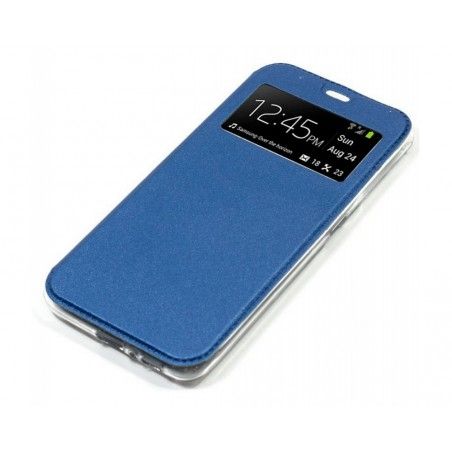 Funda Libro Soporte con Ventana para Xiaomi Mi 11 Lite 4G / 5G / 5G NE color Azul