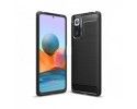 Funda Gel Tpu Tipo Carbon Negra para Xiaomi Redmi Note 10 Pro