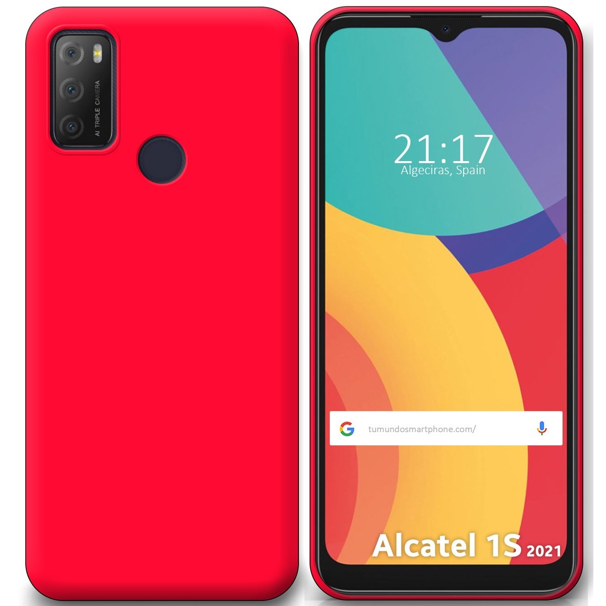 Funda Silicona Gel TPU Rosa para Alcatel 1S 2021 / 3L 2021