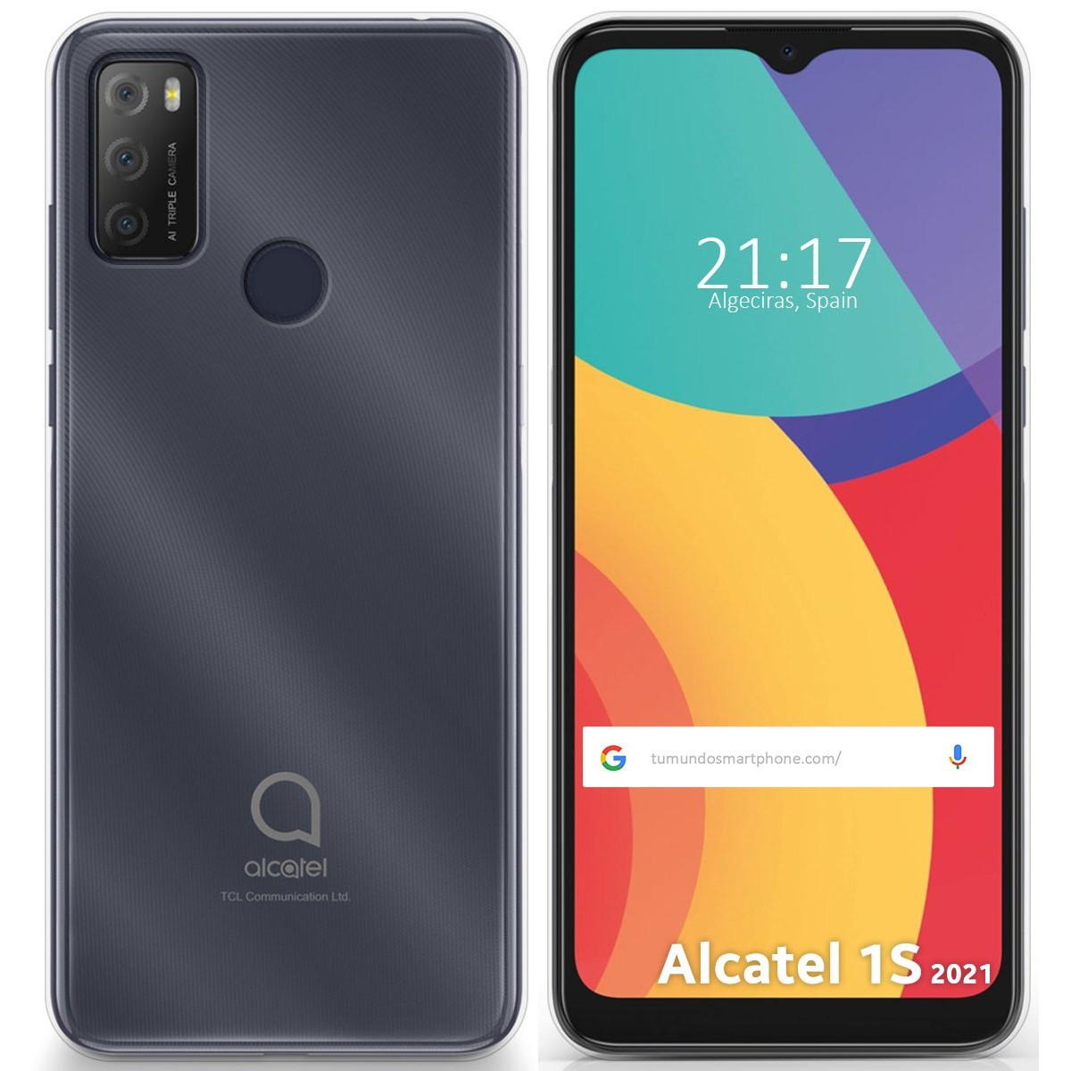 Funda Silicona Gel TPU Transparente para Alcatel 1S 2021 / 3L 2021
