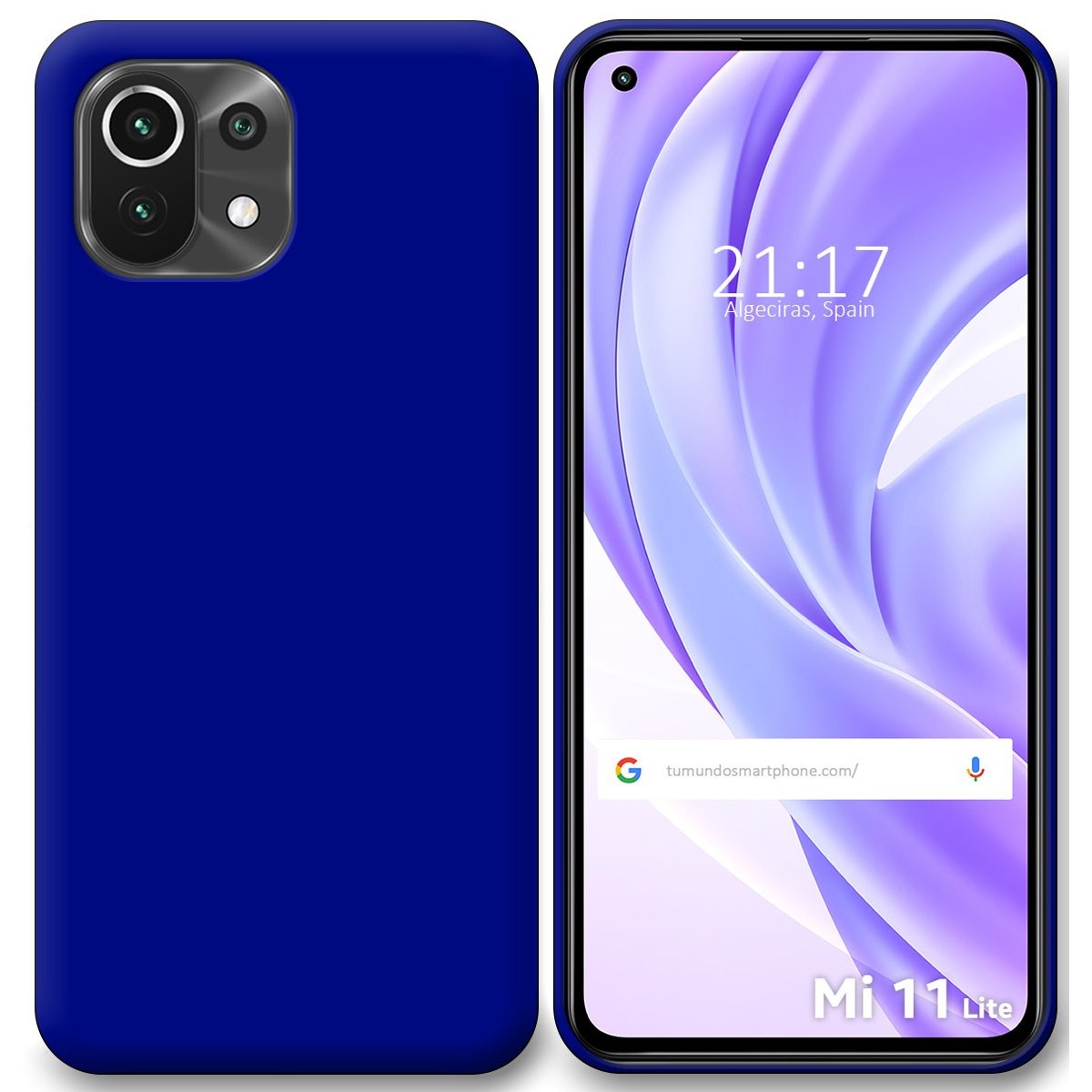 Funda Silicona Gel TPU Azul para Xiaomi Mi 11 Lite 4G / 5G / 5G NE