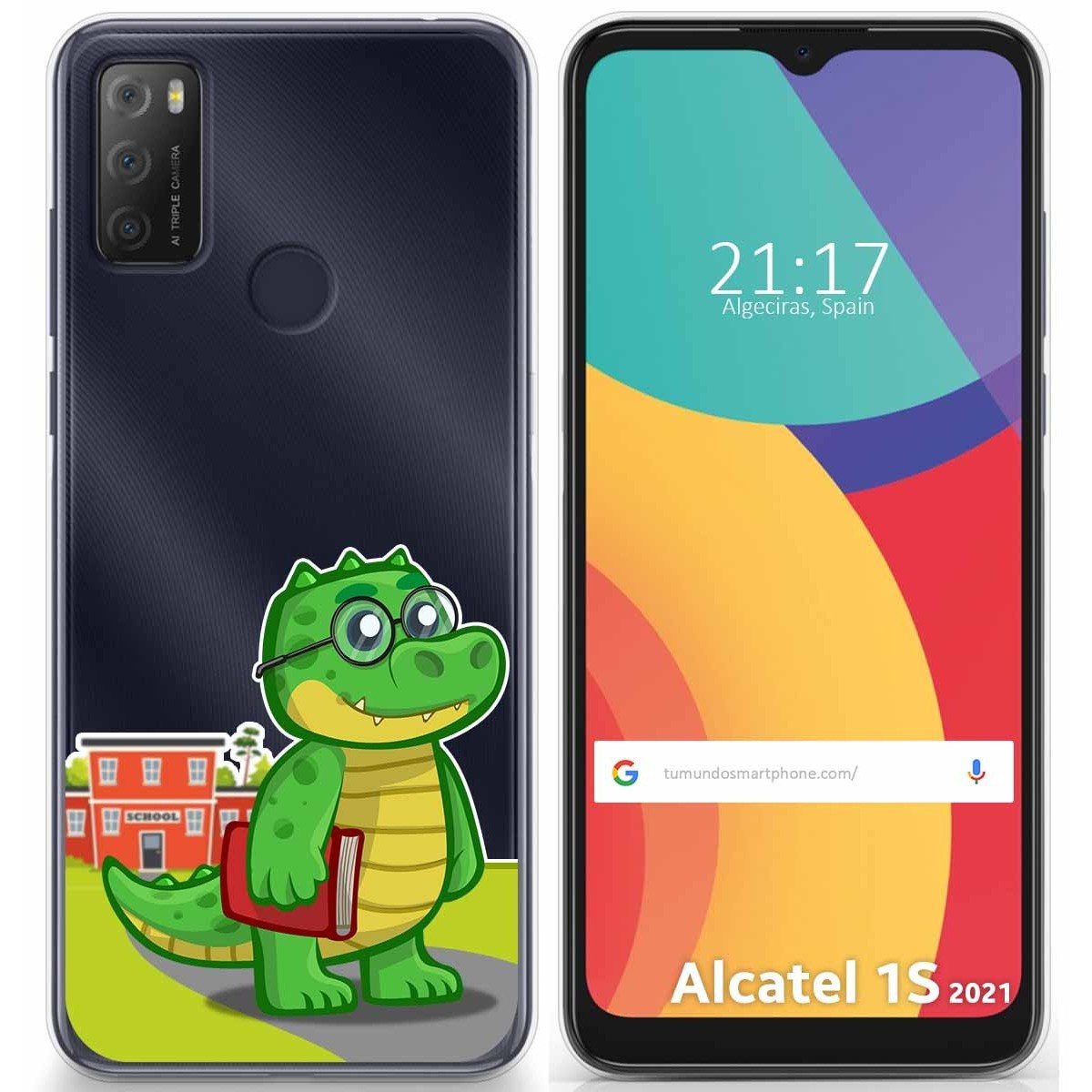 Funda Gel Transparente para Alcatel 1S 2021 / 3L 2021 diseño Coco Dibujos