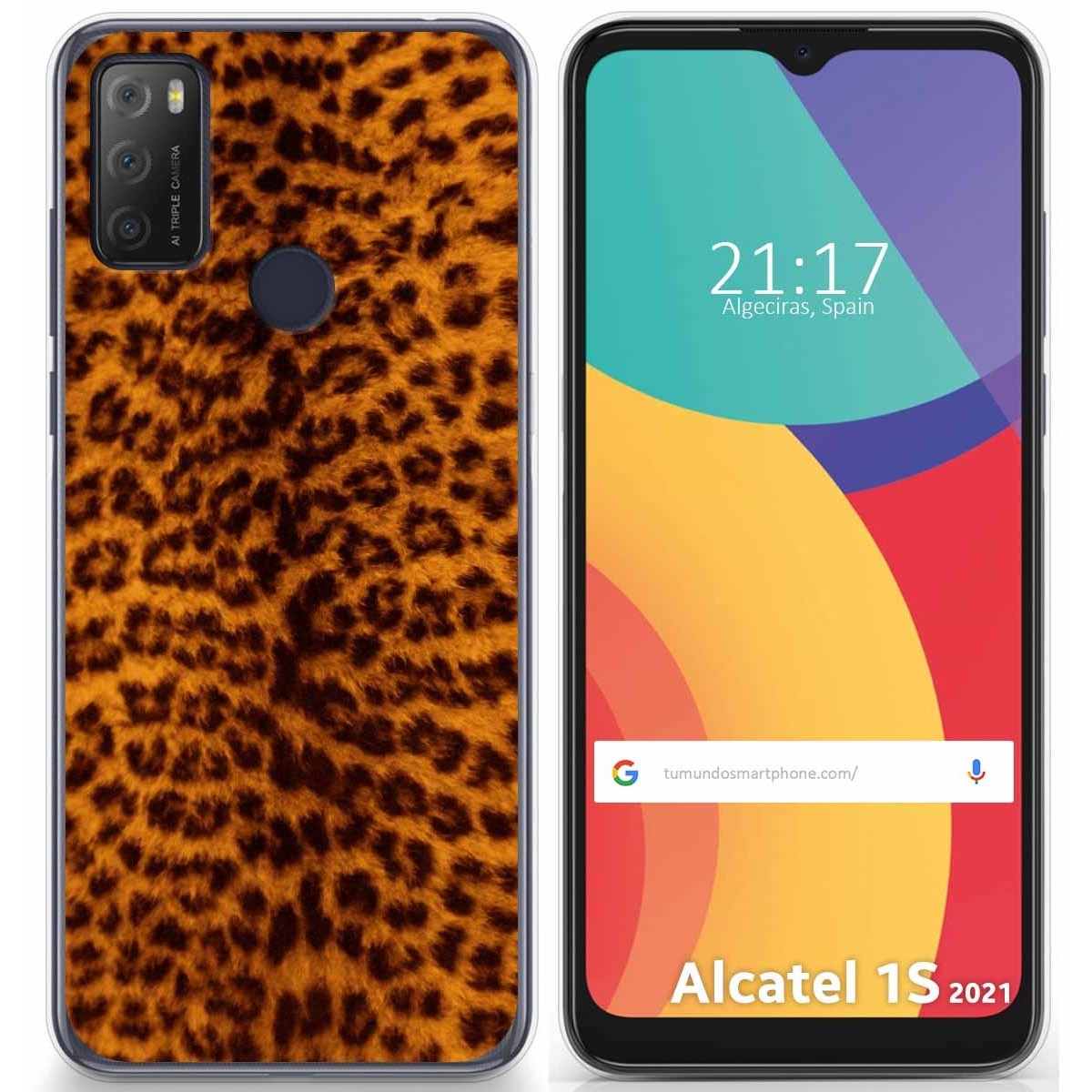 Funda Gel Tpu para Alcatel 1S 2021 / 3L 2021 diseño Animal 03 Dibujos