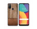Funda Gel Tpu para Alcatel 1S 2021 / 3L 2021 diseño Madera 09 Dibujos