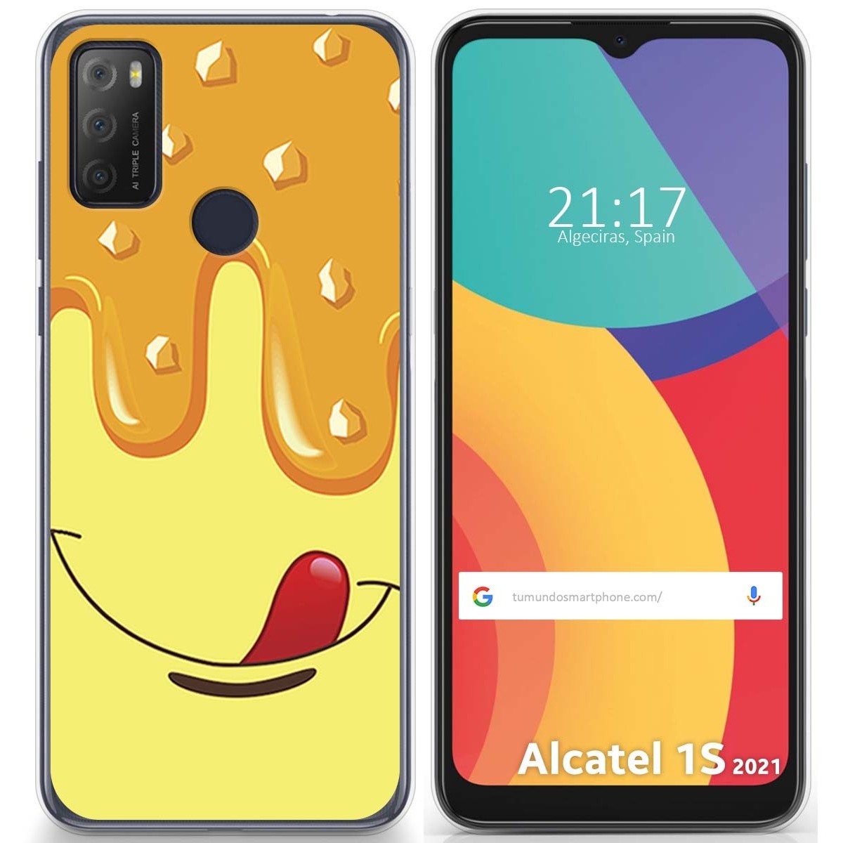 Funda Gel Tpu para Alcatel 1S 2021 / 3L 2021 diseño Helado Vainilla Dibujos