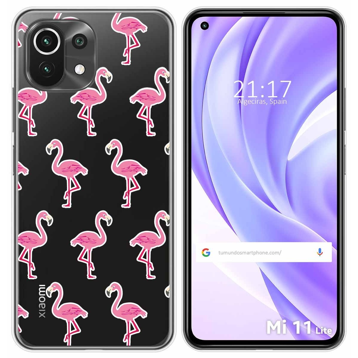 Funda Gel Transparente para Xiaomi Mi 11 Lite 4G / 5G / 5G NE diseño Flamenco Dibujos