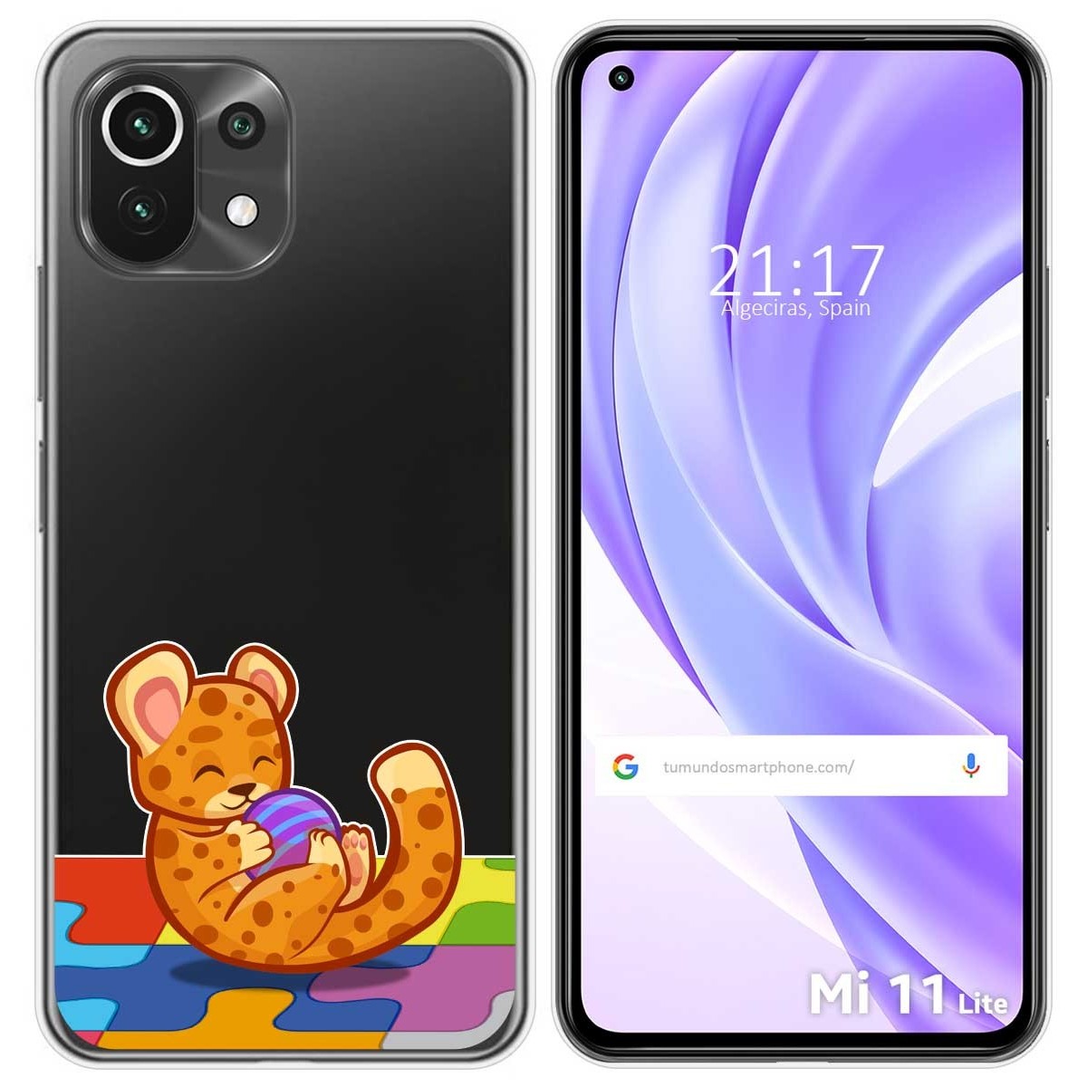 Funda Gel Transparente para Xiaomi Mi 11 Lite 4G / 5G / 5G NE diseño Leopardo Dibujos