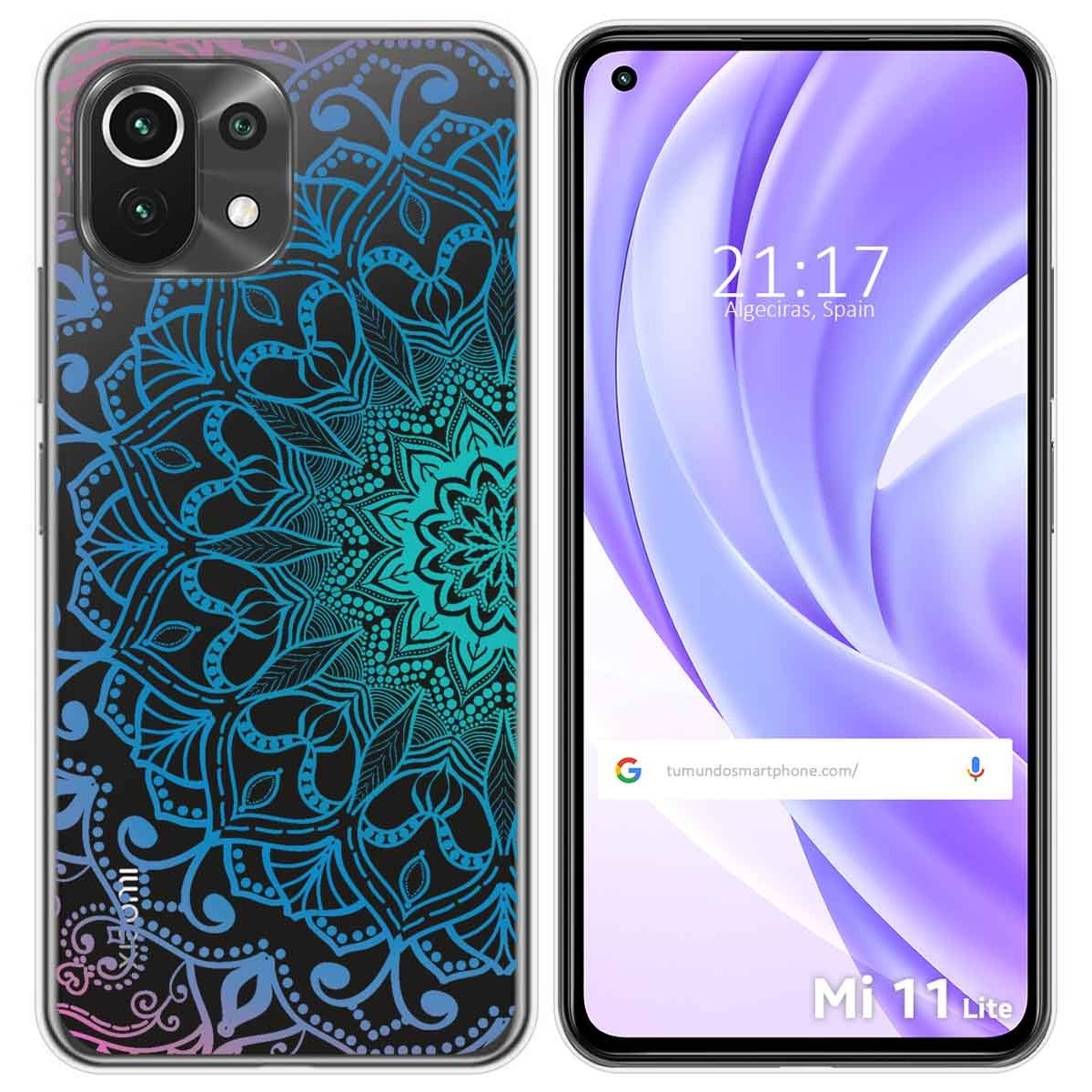 Funda Gel Transparente para Xiaomi Mi 11 Lite 4G / 5G / 5G NE diseño Mandala Dibujos