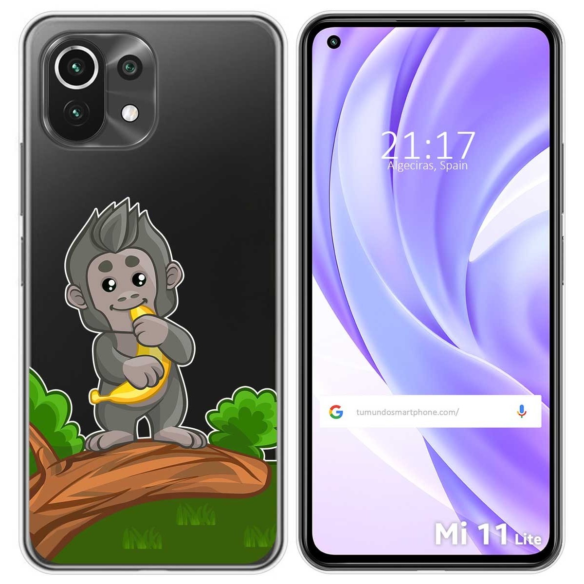 Funda Gel Transparente para Xiaomi Mi 11 Lite 4G / 5G / 5G NE diseño Mono Dibujos
