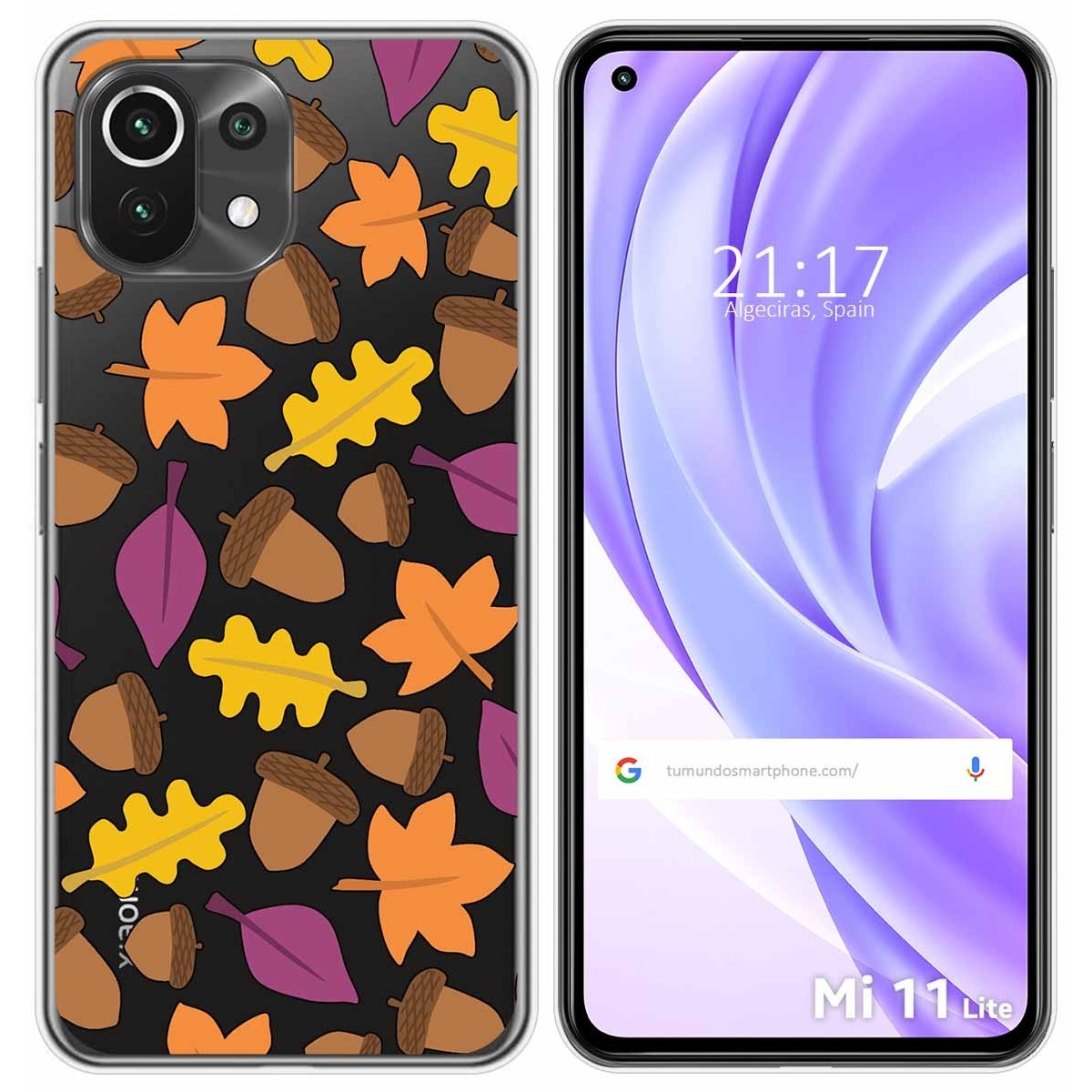 Funda Gel Transparente para Xiaomi Mi 11 Lite 4G / 5G / 5G NE diseño Otoño Dibujos