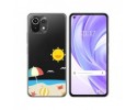 Funda Gel Transparente para Xiaomi Mi 11 Lite 4G / 5G / 5G NE diseño Playa Dibujos