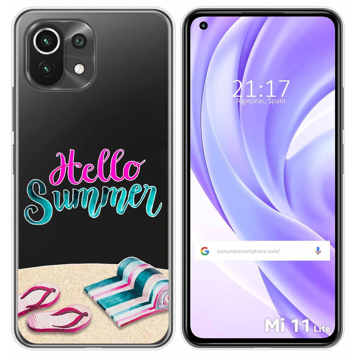 Funda Gel Transparente para Xiaomi Mi 11 Lite 4G / 5G / 5G NE diseño Summer Dibujos
