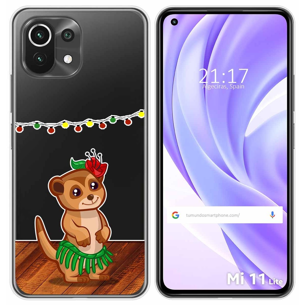 Funda Gel Transparente para Xiaomi Mi 11 Lite 4G / 5G / 5G NE diseño Suricata Dibujos