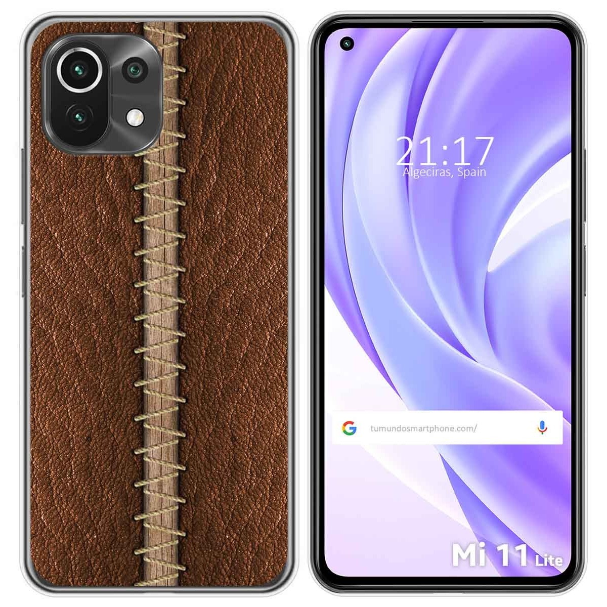 Funda Gel Tpu para Xiaomi Mi 11 Lite 4G / 5G / 5G NE diseño Cuero 01 Dibujos
