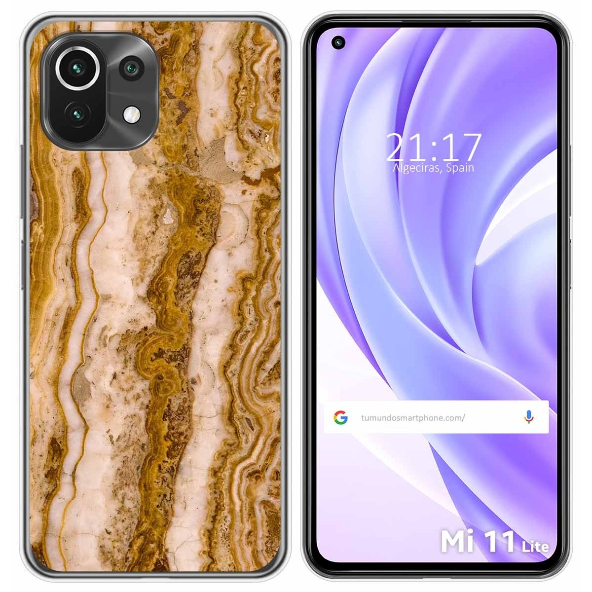 Funda Gel Tpu para Xiaomi Mi 11 Lite 4G / 5G / 5G NE diseño Mármol 10 Dibujos