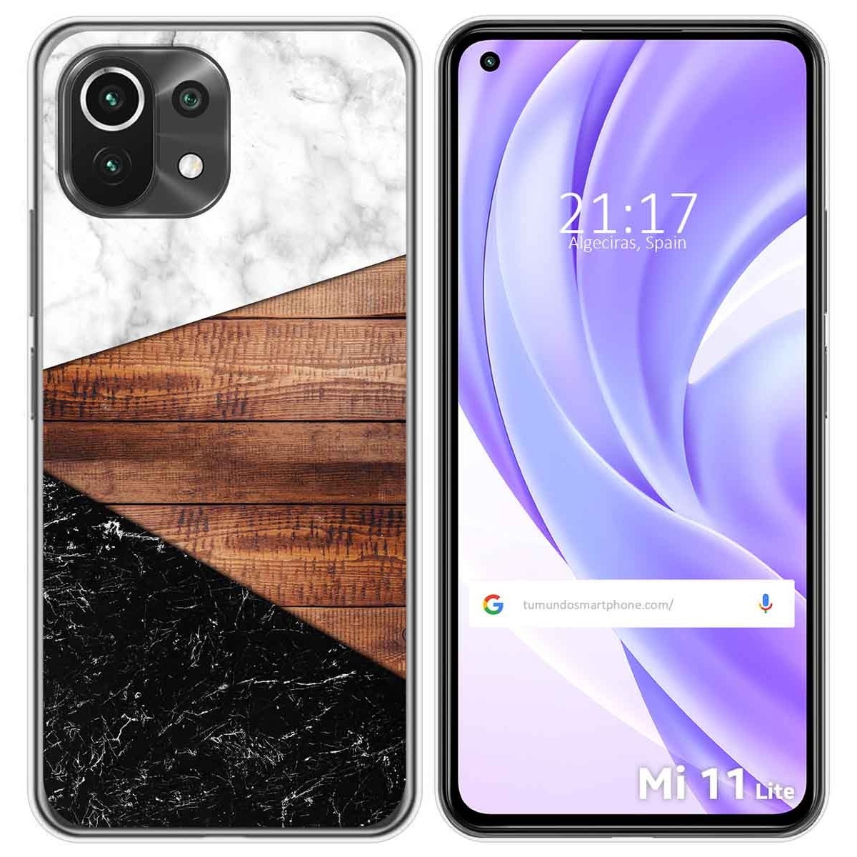 Funda Gel Tpu para Xiaomi Mi 11 Lite 4G / 5G / 5G NE diseño Mármol 11 Dibujos
