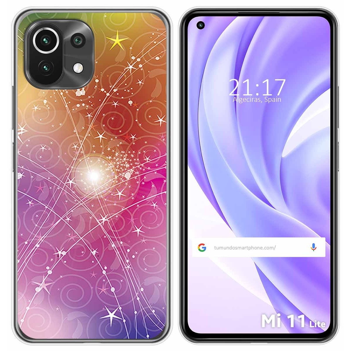 Funda Gel Tpu para Xiaomi Mi 11 Lite 4G / 5G / 5G NE diseño Abstracto Dibujos
