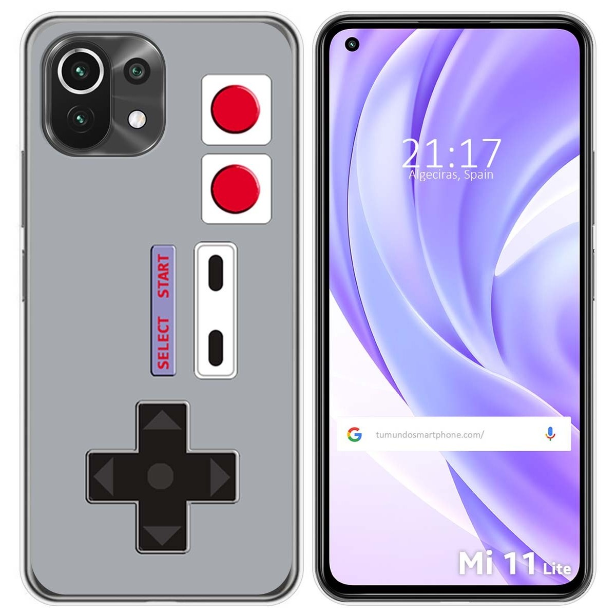 Funda Gel Tpu para Xiaomi Mi 11 Lite 4G / 5G / 5G NE diseño Consola Dibujos