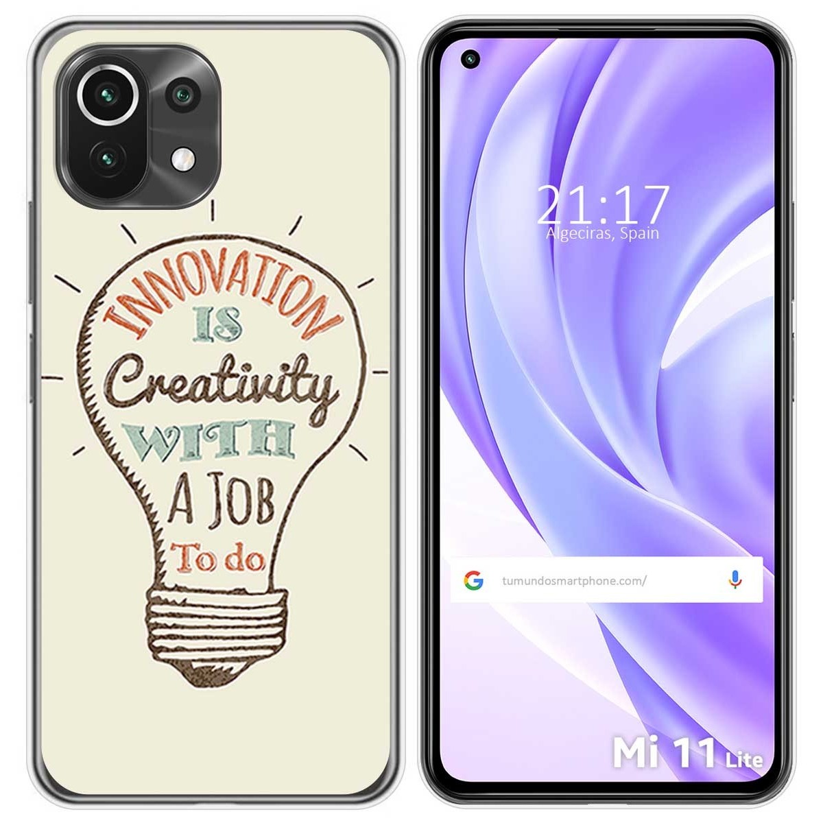 Funda Gel Tpu para Xiaomi Mi 11 Lite 4G / 5G / 5G NE diseño Creativity Dibujos