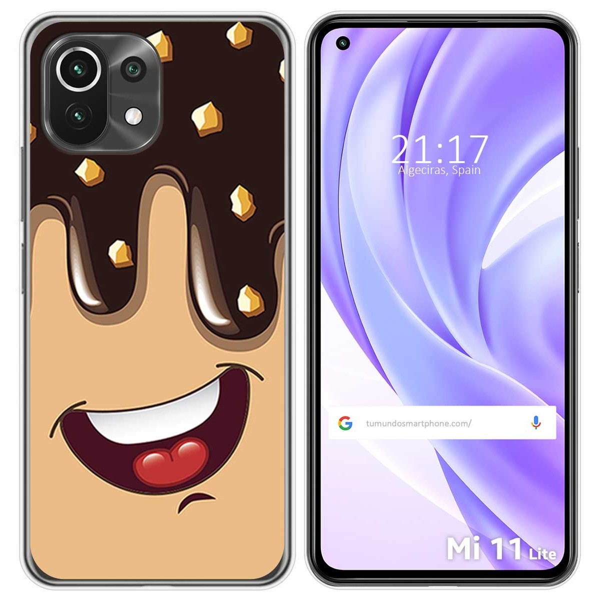 Funda Gel Tpu para Xiaomi Mi 11 Lite 4G / 5G / 5G NE diseño Helado Chocolate Dibujos