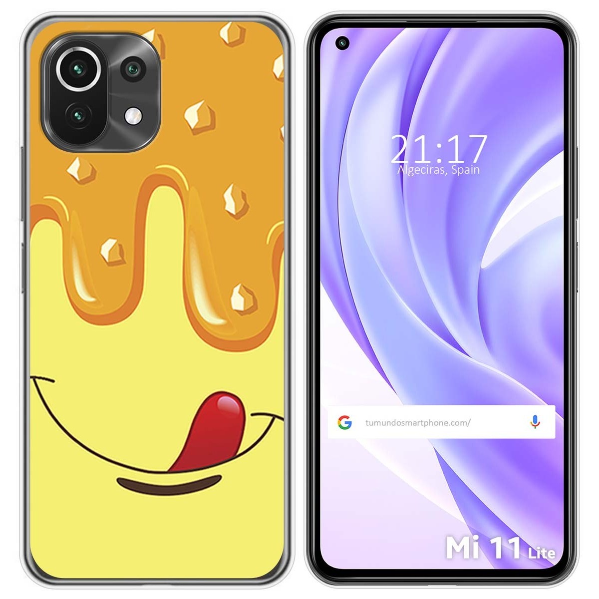 Funda Gel Tpu para Xiaomi Mi 11 Lite 4G / 5G / 5G NE diseño Helado Vainilla Dibujos