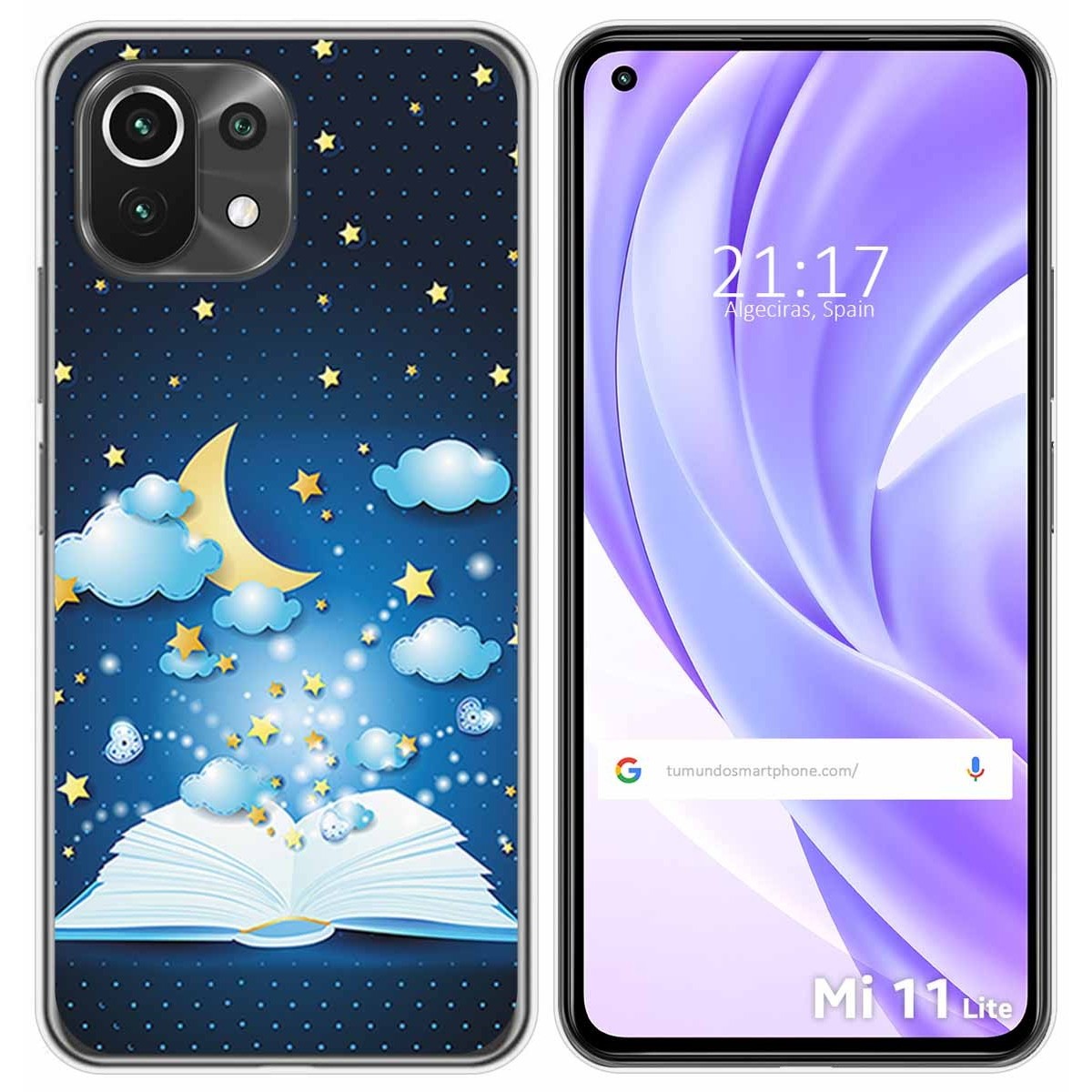 Funda Gel Tpu para Xiaomi Mi 11 Lite 4G / 5G / 5G NE diseño Libro Cuentos Dibujos