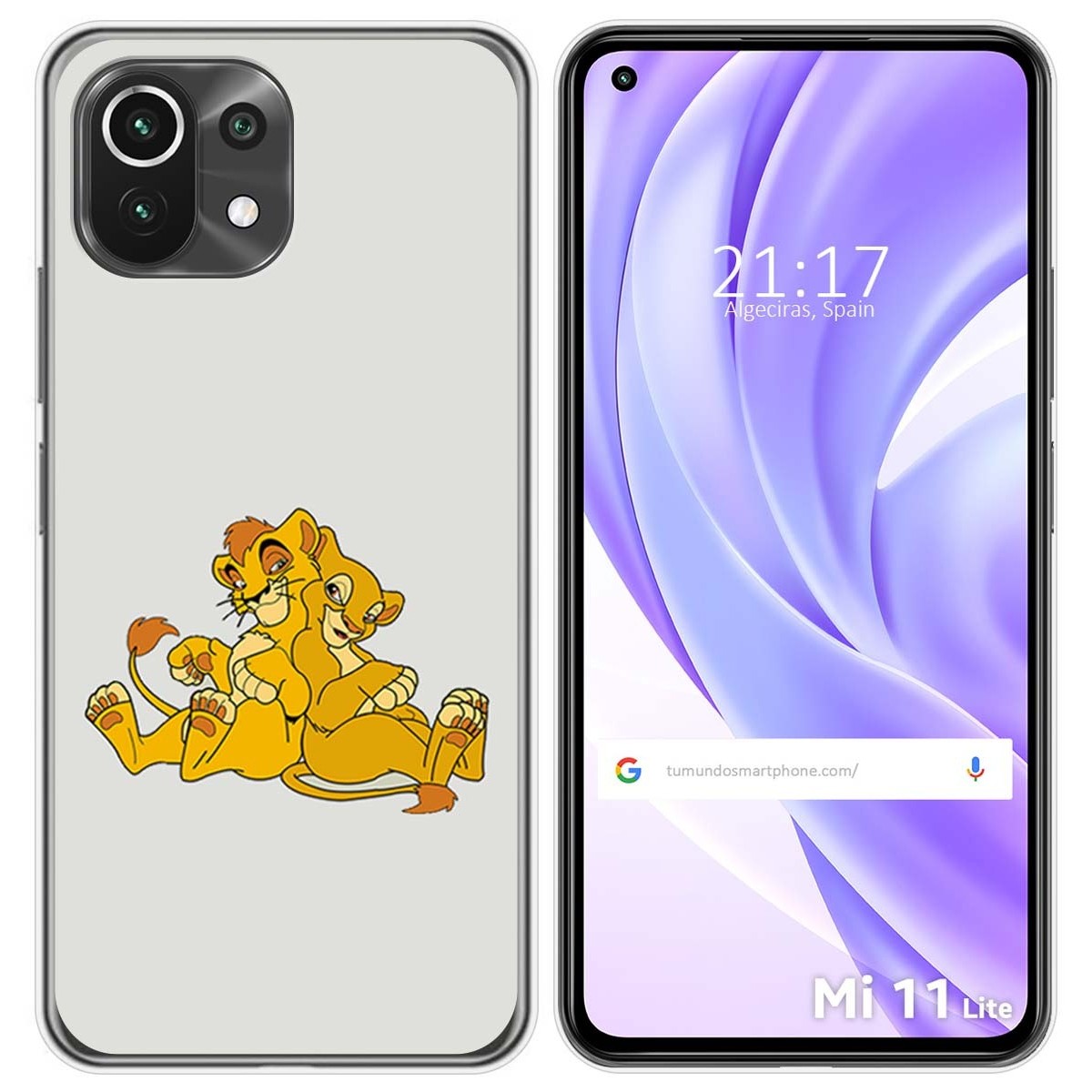 Funda Gel Tpu para Xiaomi Mi 11 Lite 4G / 5G / 5G NE diseño Leones Dibujos